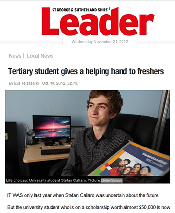 In the local newspaper, Leader